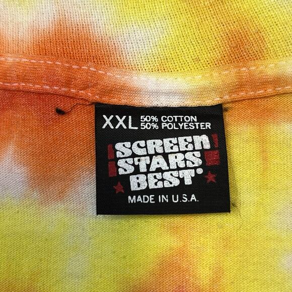 Vtg Screen Stars T-Shirt Adult 2XL Las Vegas Desert Tie Dye Single Stitch 80s - Picture 4 of 11